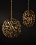 CURREY & COMPANY, SECRET GARDEN ORB CHANDELIER, CHANDELIER LIGHT