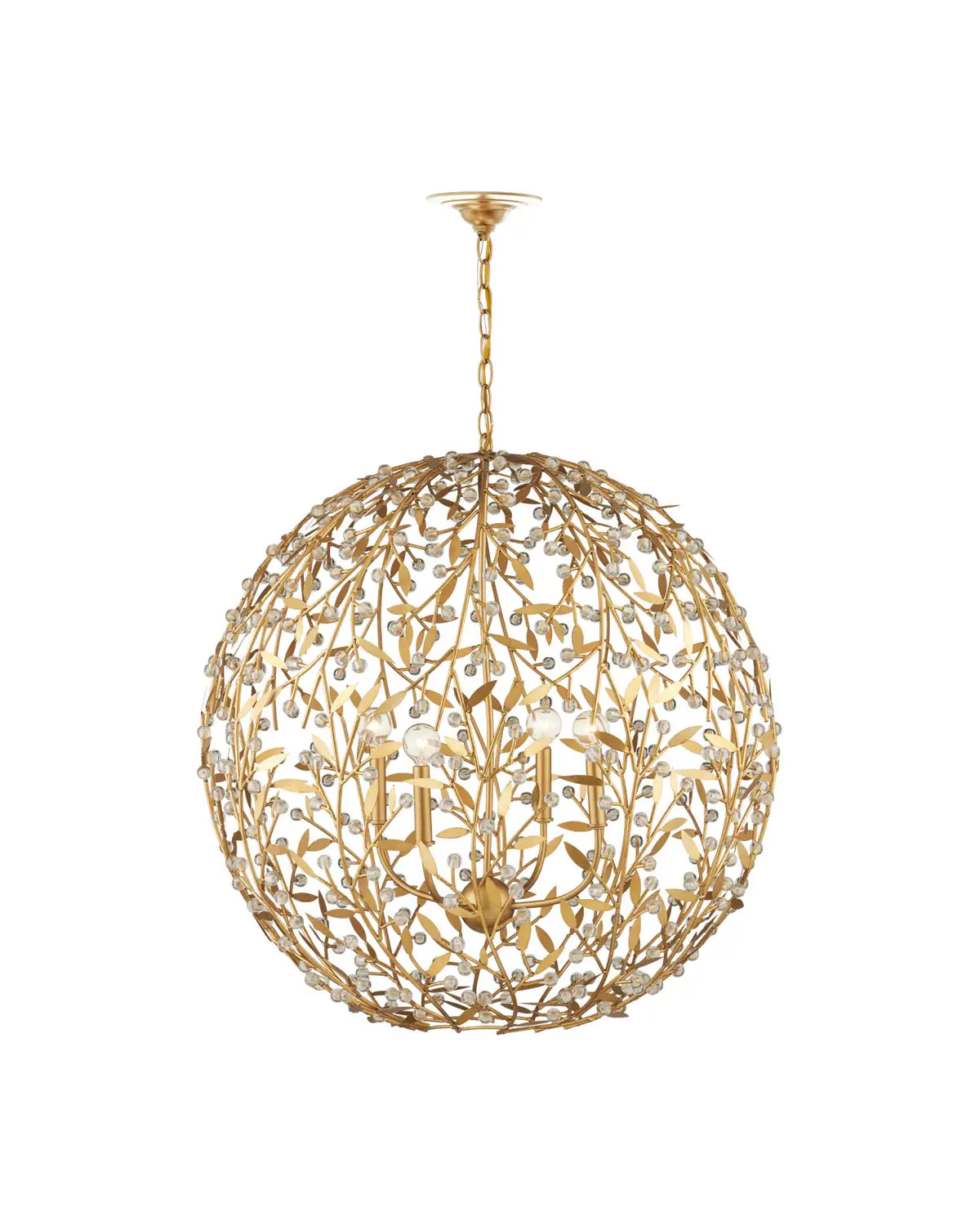 CURREY & COMPANY, SECRET GARDEN ORB CHANDELIER, CHANDELIER LIGHT