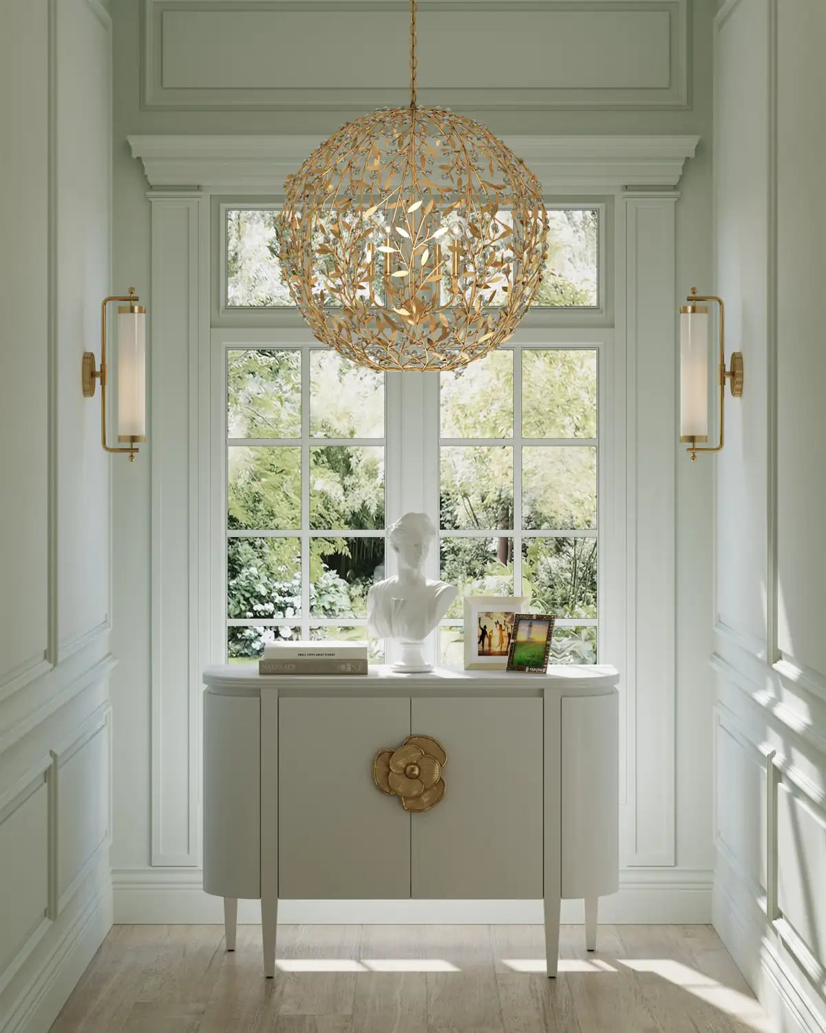 CURREY & COMPANY, SECRET GARDEN ORB CHANDELIER, CHANDELIER LIGHT
