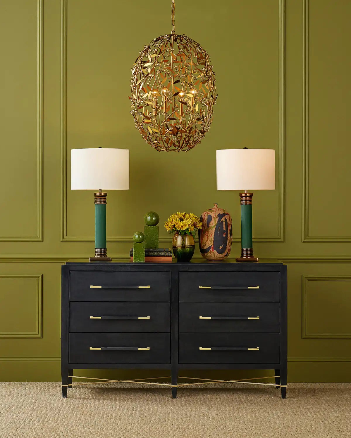CURREY & COMPANY, SECRET GARDEN CHANDELIER, CHANDELIER LIGHT