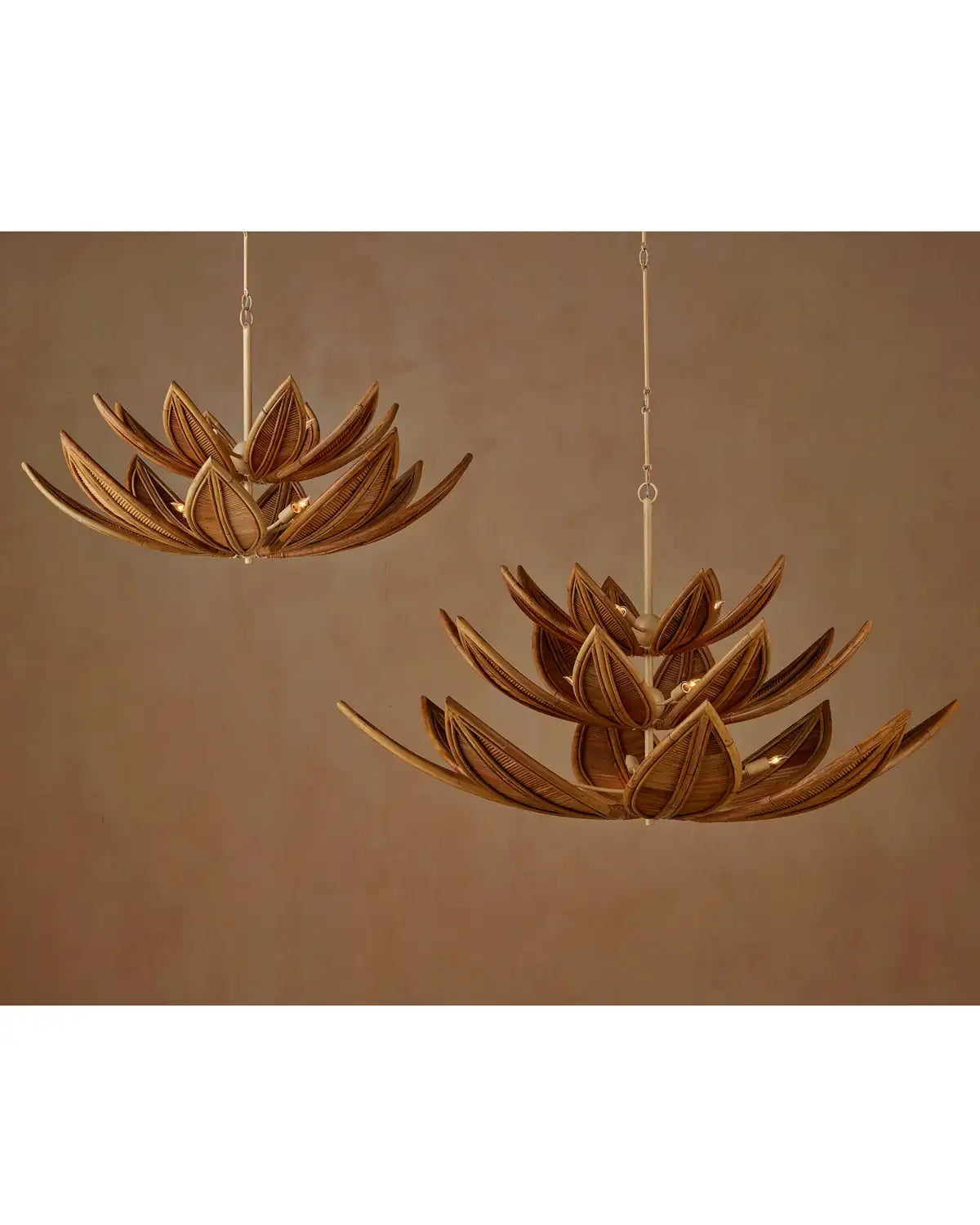 CURREY & COMPANY, CUBANA TWO-TIER CHANDELIER, CHANDELIER LIGHT