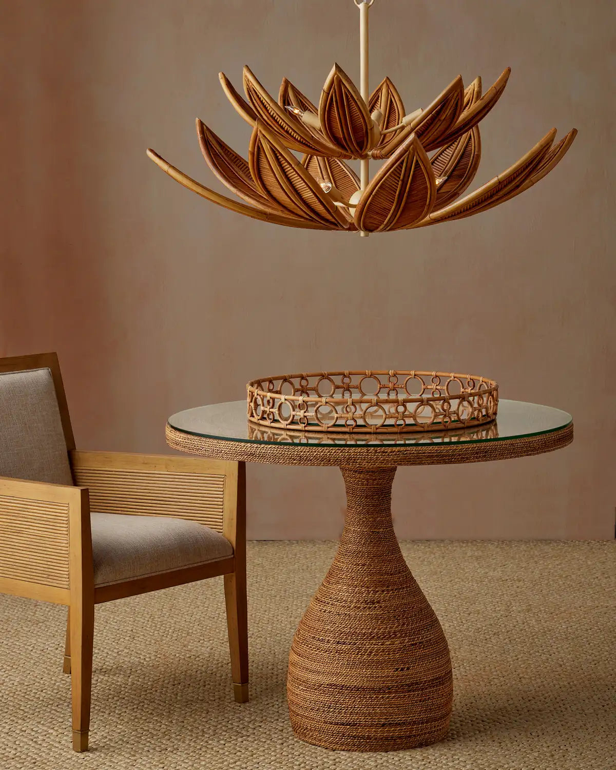 CURREY & COMPANY, CUBANA TWO-TIER CHANDELIER, CHANDELIER LIGHT