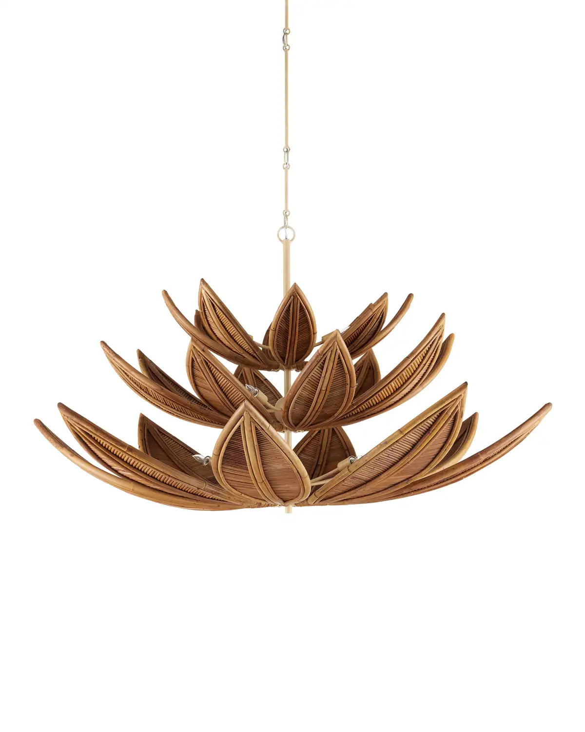 CURREY & COMPANY, CUBANA THREE-TIER CHANDELIER, CHANDELIER LIGHT