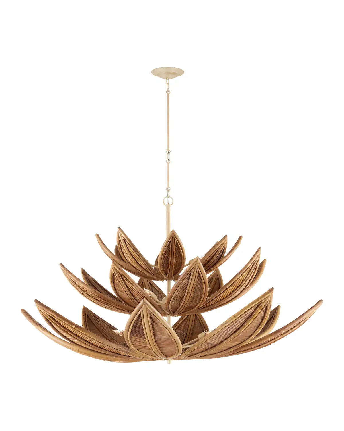 CURREY & COMPANY, CUBANA THREE-TIER CHANDELIER, CHANDELIER LIGHT