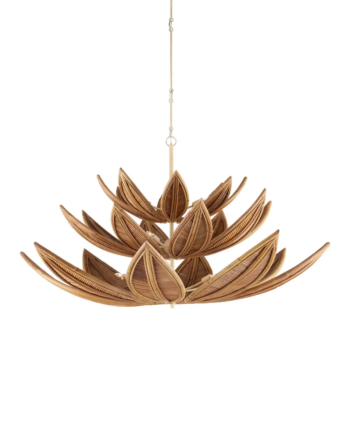 CURREY & COMPANY, CUBANA THREE-TIER CHANDELIER, CHANDELIER LIGHT