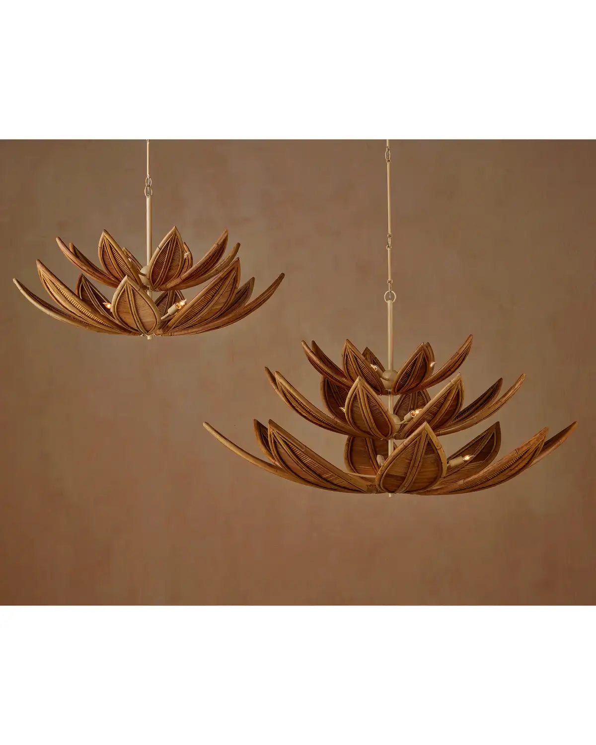 CURREY & COMPANY, CUBANA THREE-TIER CHANDELIER, CHANDELIER LIGHT
