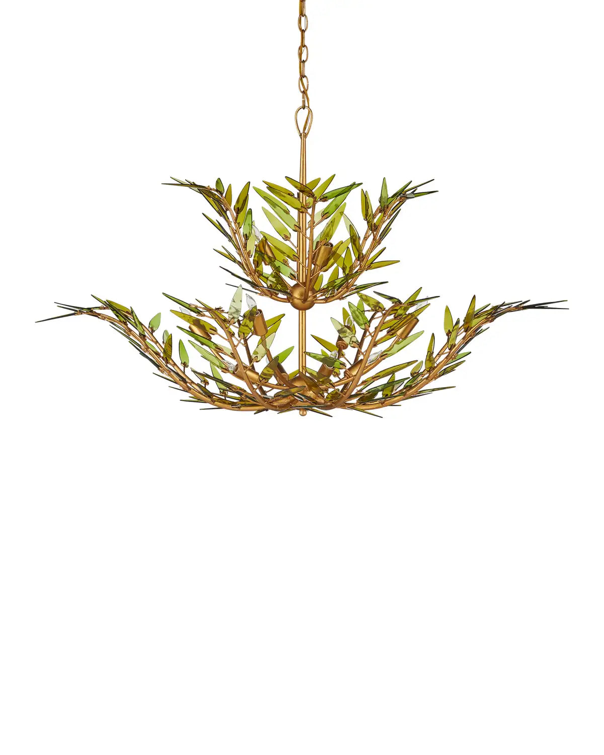 CURREY & COMPANY, BABYLON TWO-TIER CHANDELIER, CHANDELIER LIGHT