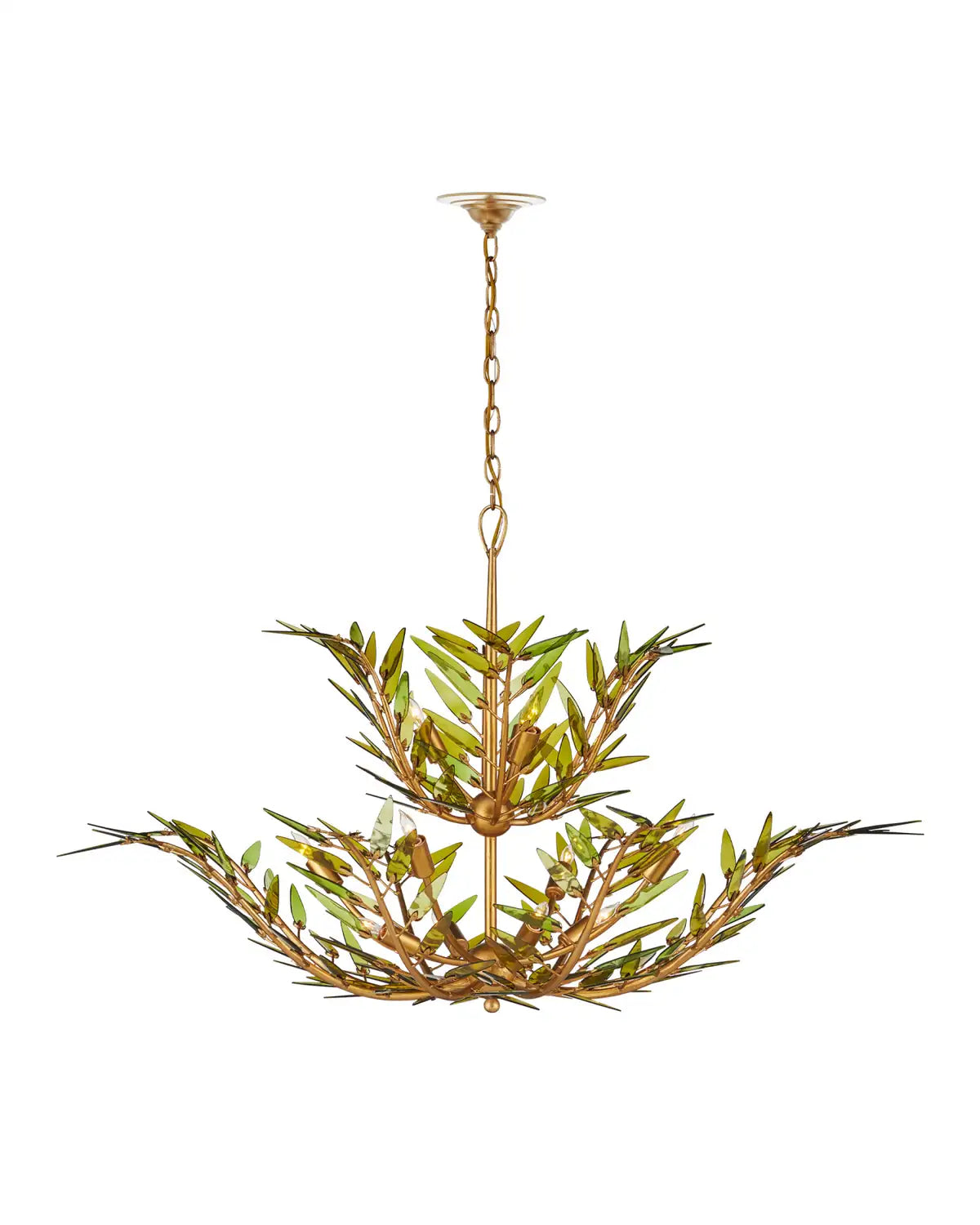 CURREY & COMPANY, BABYLON TWO-TIER CHANDELIER, CHANDELIER LIGHT