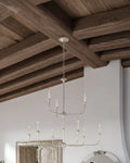 CURREY & COMPANY, NOTTAWAY TWO-TIER CHAMPAGNE CHANDELIER, CHANDELIER LIGHT