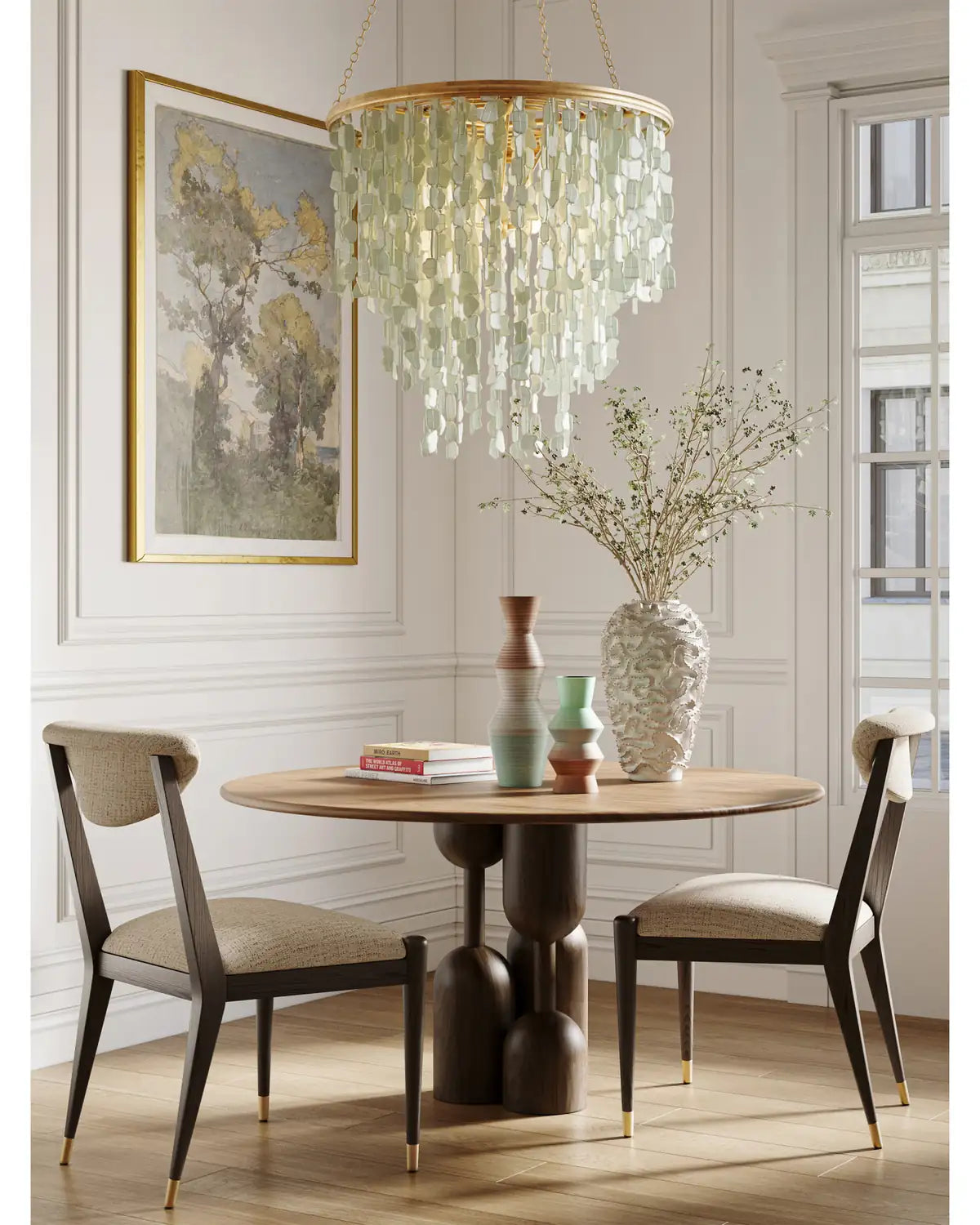 CURREY & COMPANY, VERRE DE MER CHANDELIER, CHANDELIER LIGHT