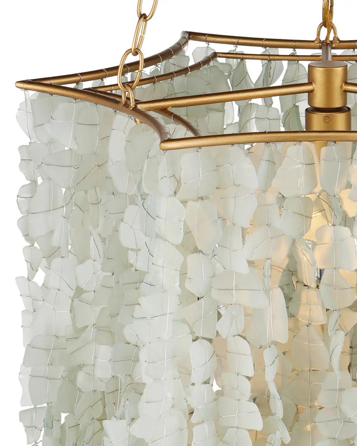 CURREY & COMPANY, VERRE DE MER CHANDELIER, CHANDELIER LIGHT