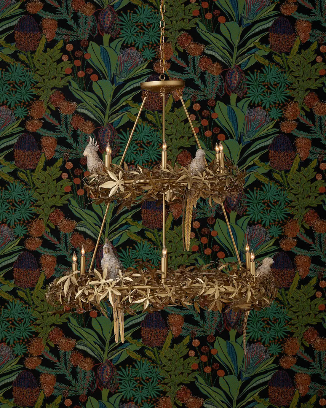 CURREY & COMPANY, AVIARY TWO-TIER CHANDELIER, CHANDELIER LIGHT