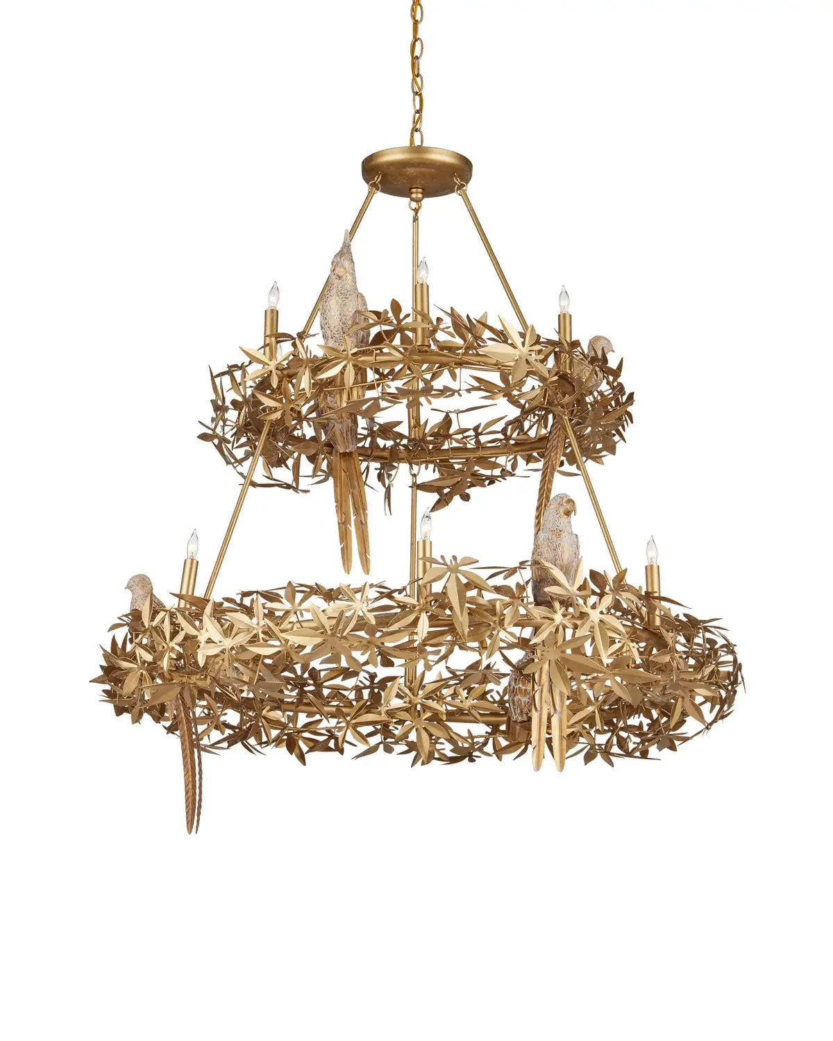CURREY & COMPANY, AVIARY TWO-TIER CHANDELIER, CHANDELIER LIGHT