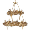 CURREY & COMPANY, AVIARY TWO-TIER CHANDELIER, CHANDELIER LIGHT