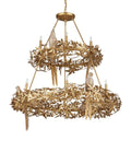 CURREY & COMPANY, AVIARY TWO-TIER CHANDELIER, CHANDELIER LIGHT
