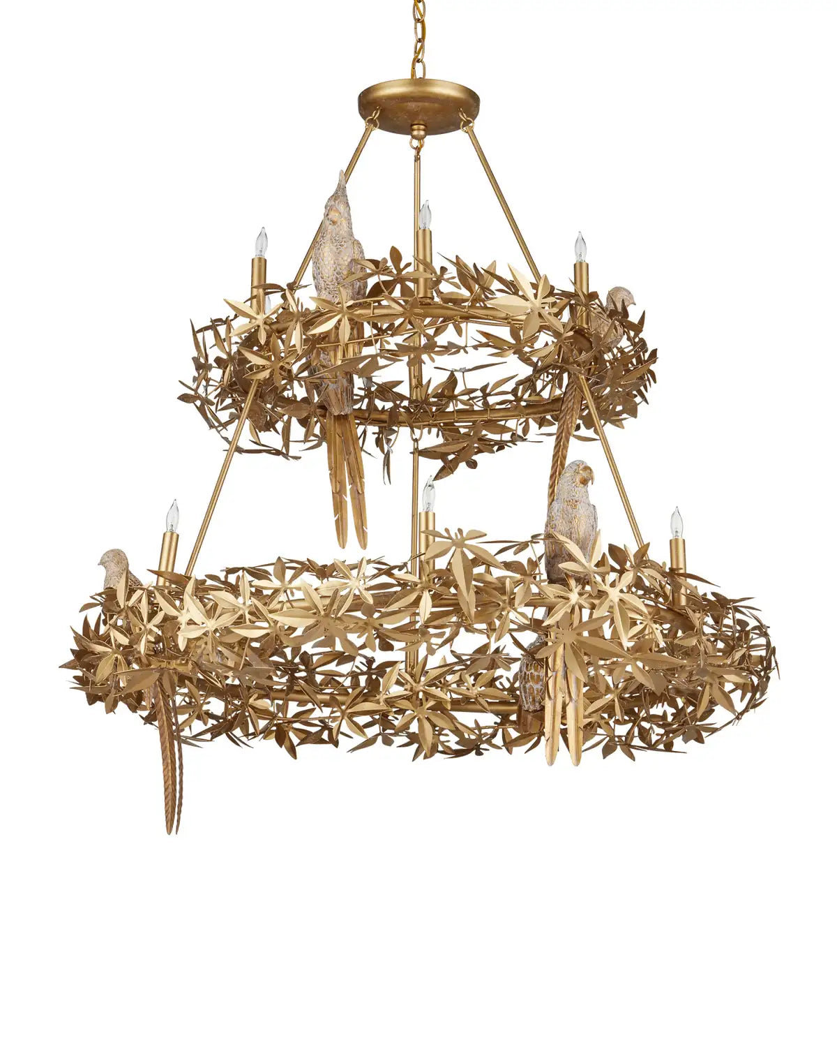 CURREY & COMPANY, AVIARY TWO-TIER CHANDELIER, CHANDELIER LIGHT