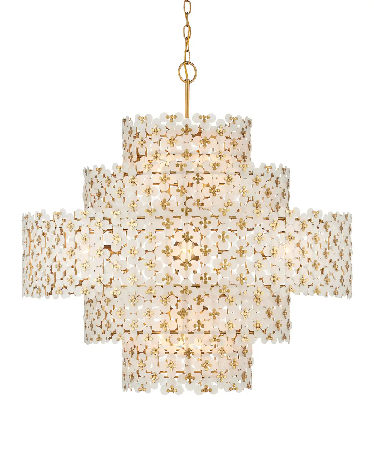 CURREY & COMPANY, SPRING FLOWER CHANDELIER, CHANDELIER LIGHT