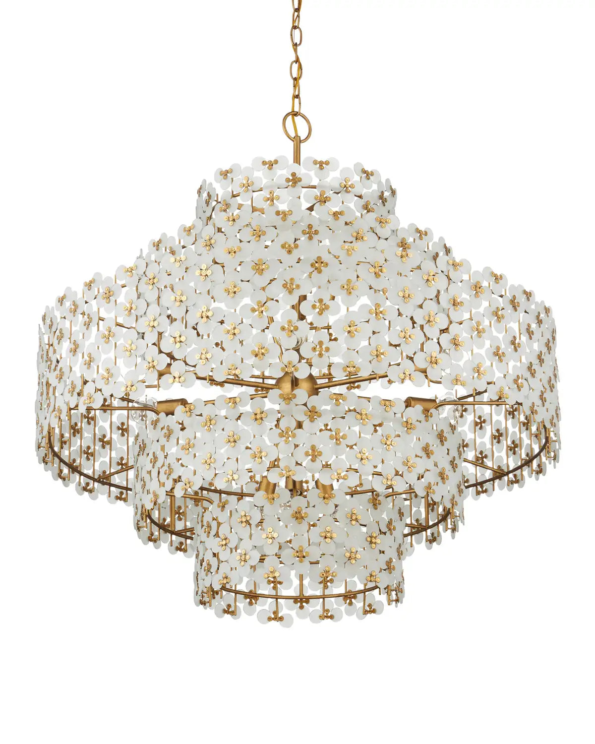 CURREY & COMPANY, SPRING FLOWER CHANDELIER, CHANDELIER LIGHT