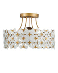 CURREY & COMPANY, SPRING FLOWER SEMI-FLUSH MOUNT, SEMI FLUSH MOUNT LIGHT