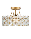 CURREY & COMPANY, SPRING FLOWER SEMI-FLUSH MOUNT, SEMI FLUSH MOUNT LIGHT