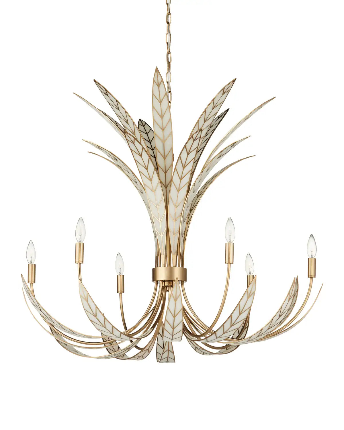 CURREY & COMPANY, FOLIATURA CHANDELIER, CHANDELIER LIGHT