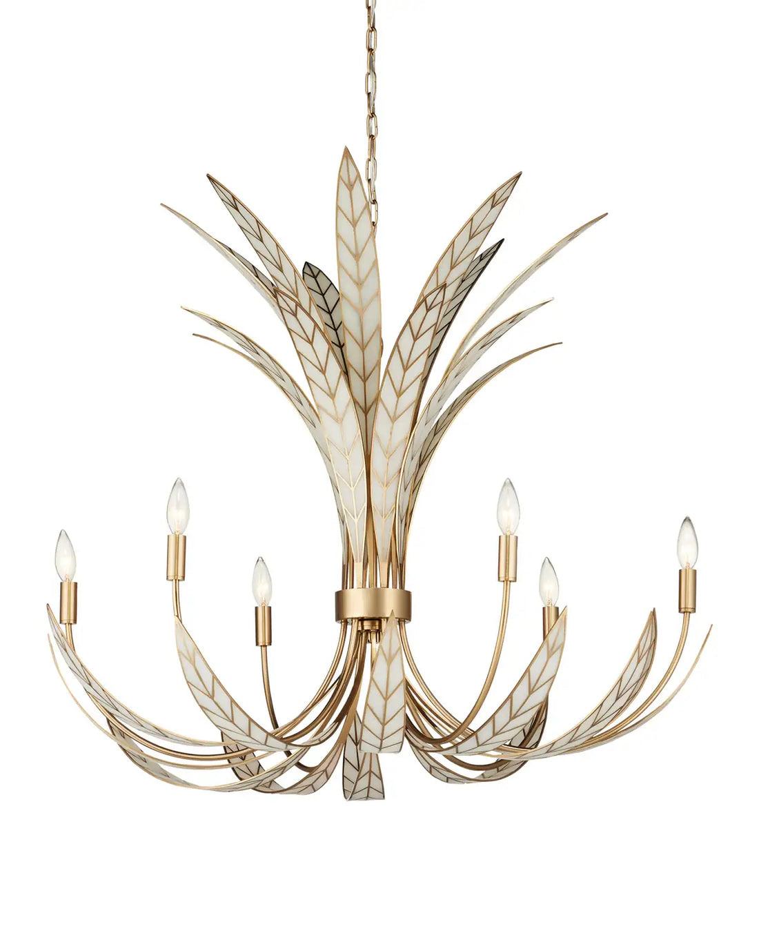 CURREY & COMPANY, FOLIATURA CHANDELIER, CHANDELIER LIGHT