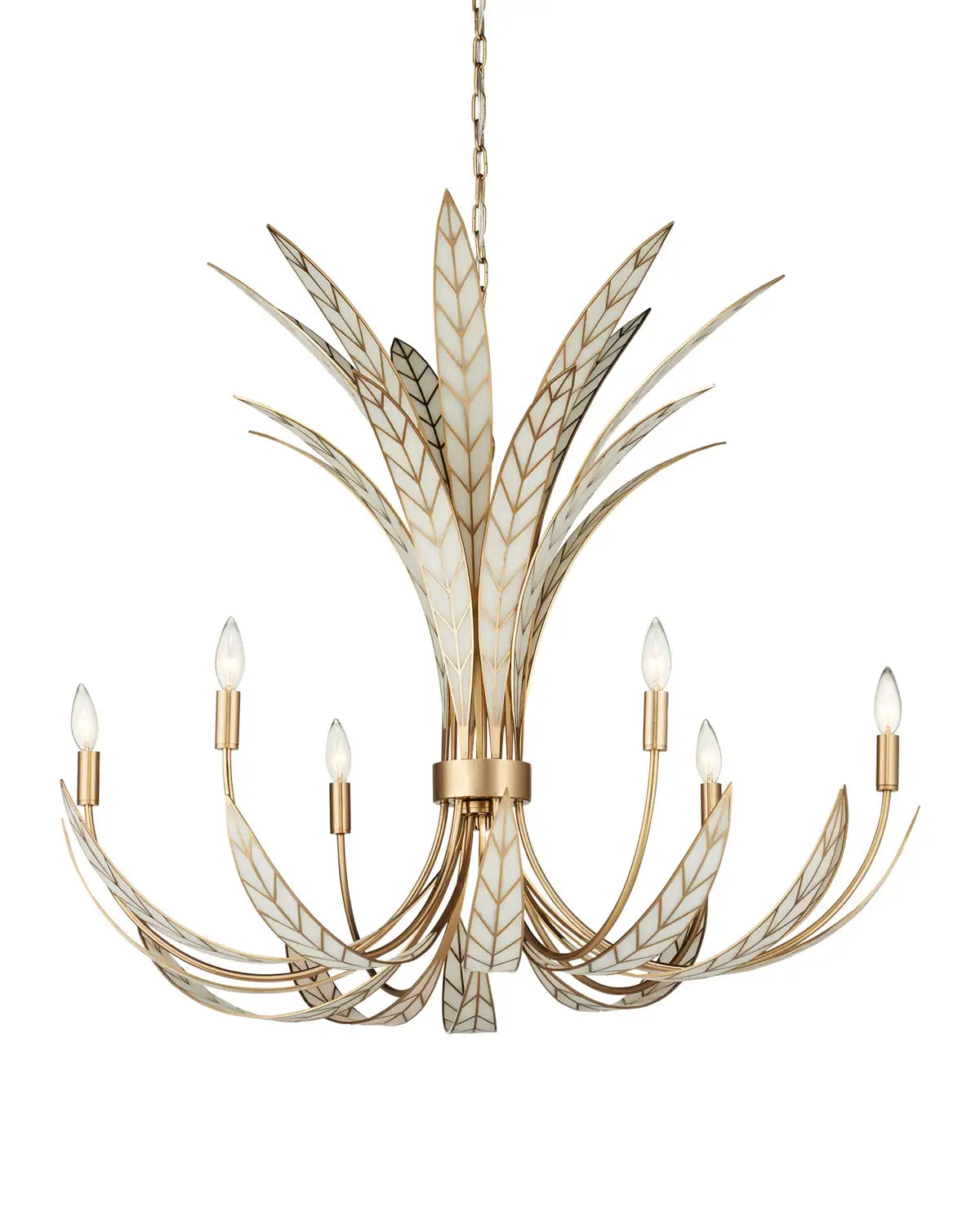 CURREY & COMPANY, FOLIATURA CHANDELIER, CHANDELIER LIGHT
