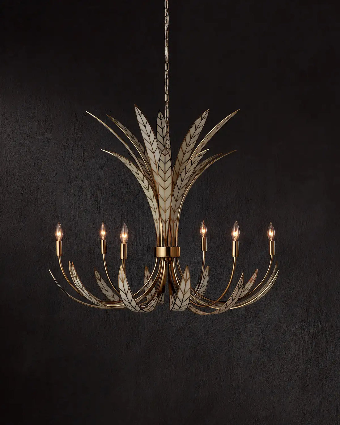 CURREY & COMPANY, FOLIATURA CHANDELIER, CHANDELIER LIGHT