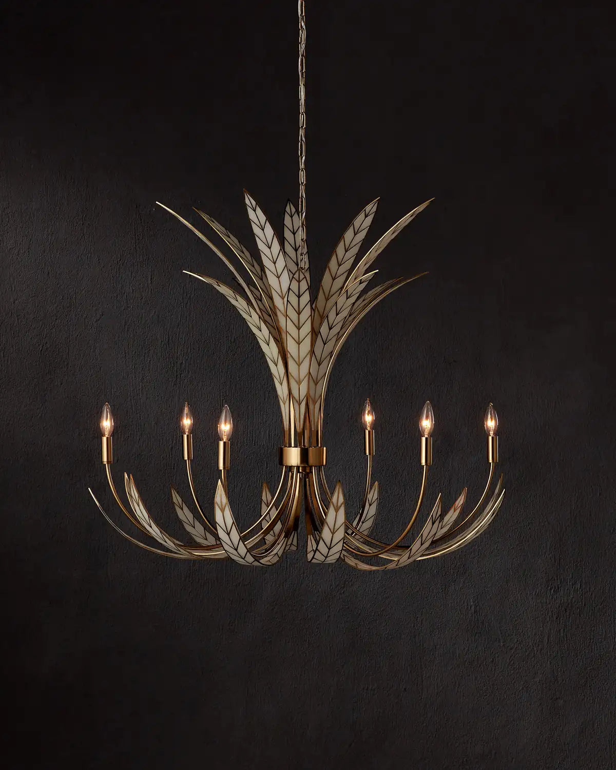CURREY & COMPANY, FOLIATURA CHANDELIER, CHANDELIER LIGHT