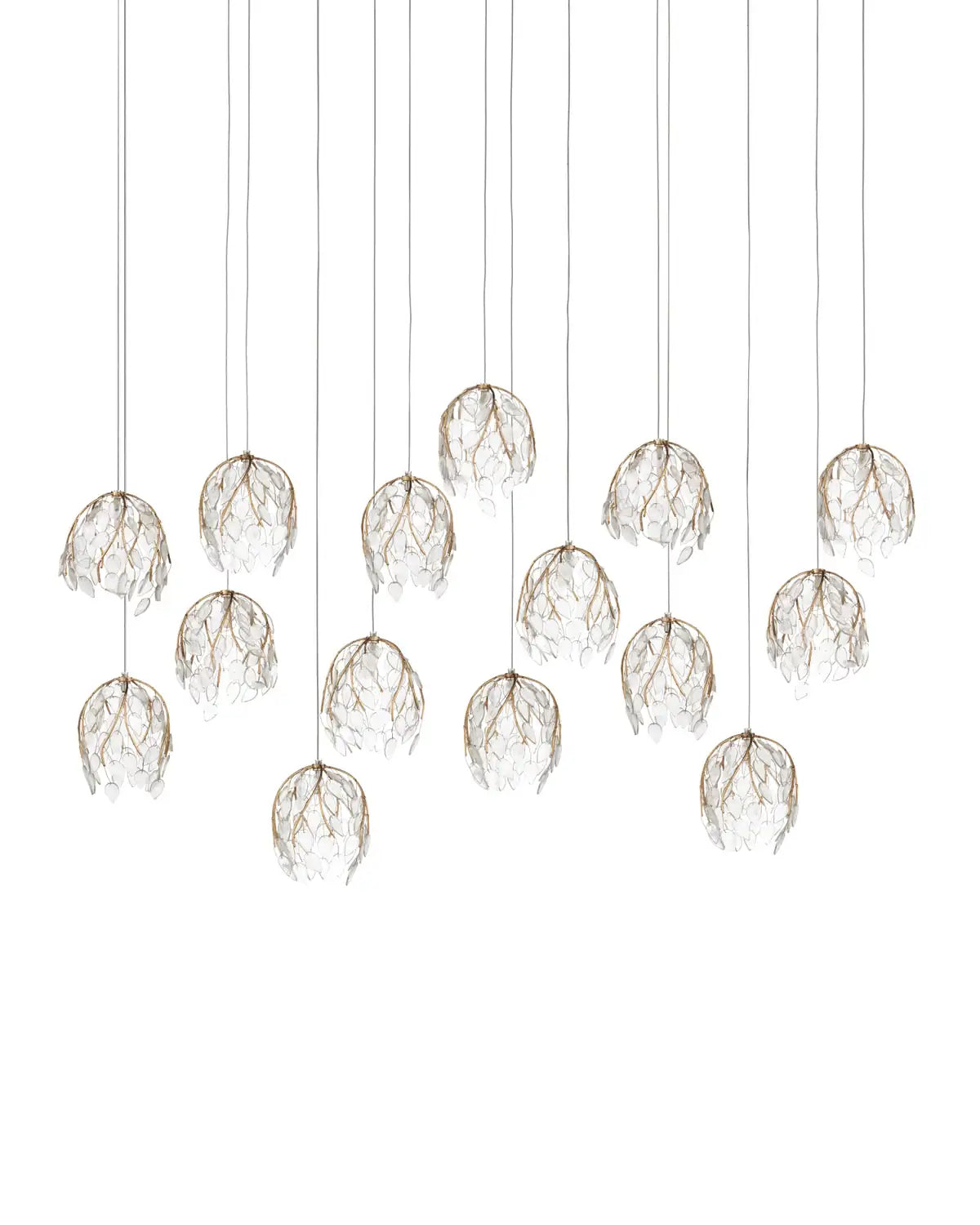 CURREY & COMPANY, BANYAN LINEAR MULTI-DROP PENDANT, PENDANT LIGHT