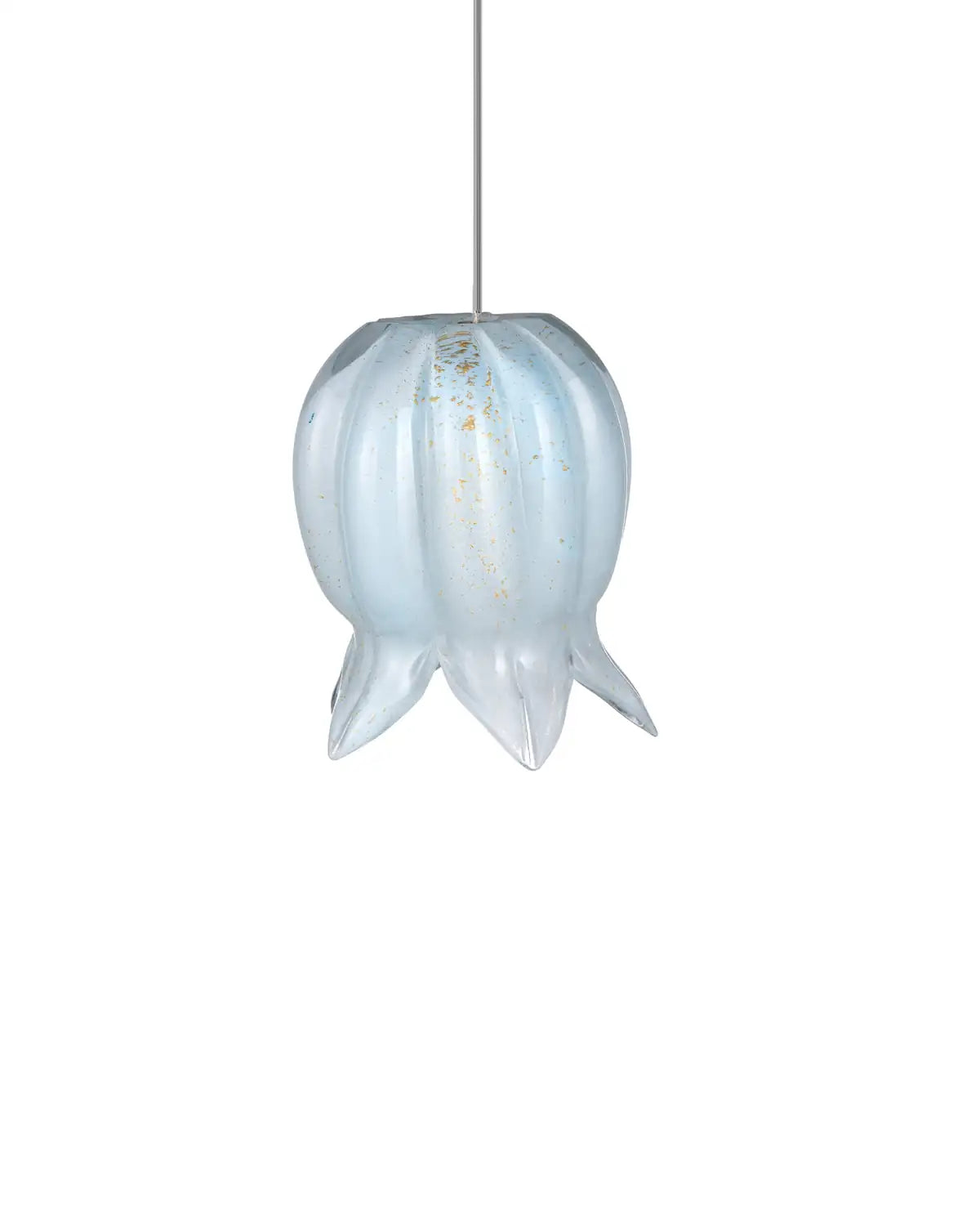 CURREY & COMPANY, POLPO BLUE LINEAR MULTI-DROP PENDANT, PENDANT LIGHT