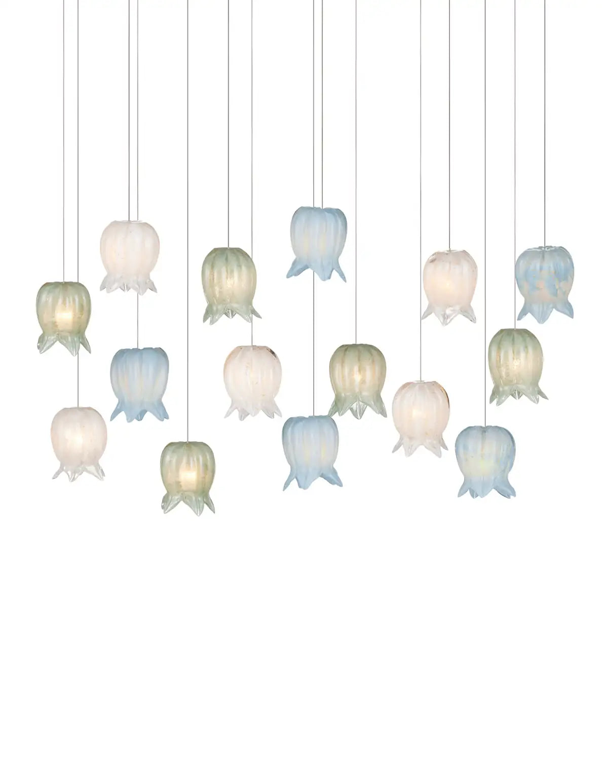 CURREY & COMPANY, POLPO MISTO LINEAR MULTI-DROP PENDANT, PENDANT LIGHT