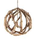 CURREY & COMPANY, DRIFTWOOD ORB CHANDELIER, CHANDELIER LIGHT