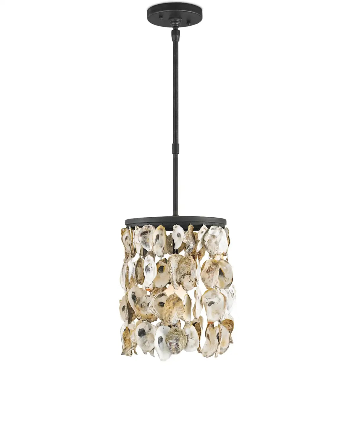 CURREY & COMPANY, STILLWATER OYSTER SHELL PENDANT, PENDANT LIGHT