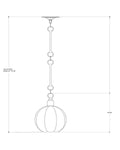 CURREY & COMPANY, AQUATERRA GLASS PENDANT, PENDANT LIGHT