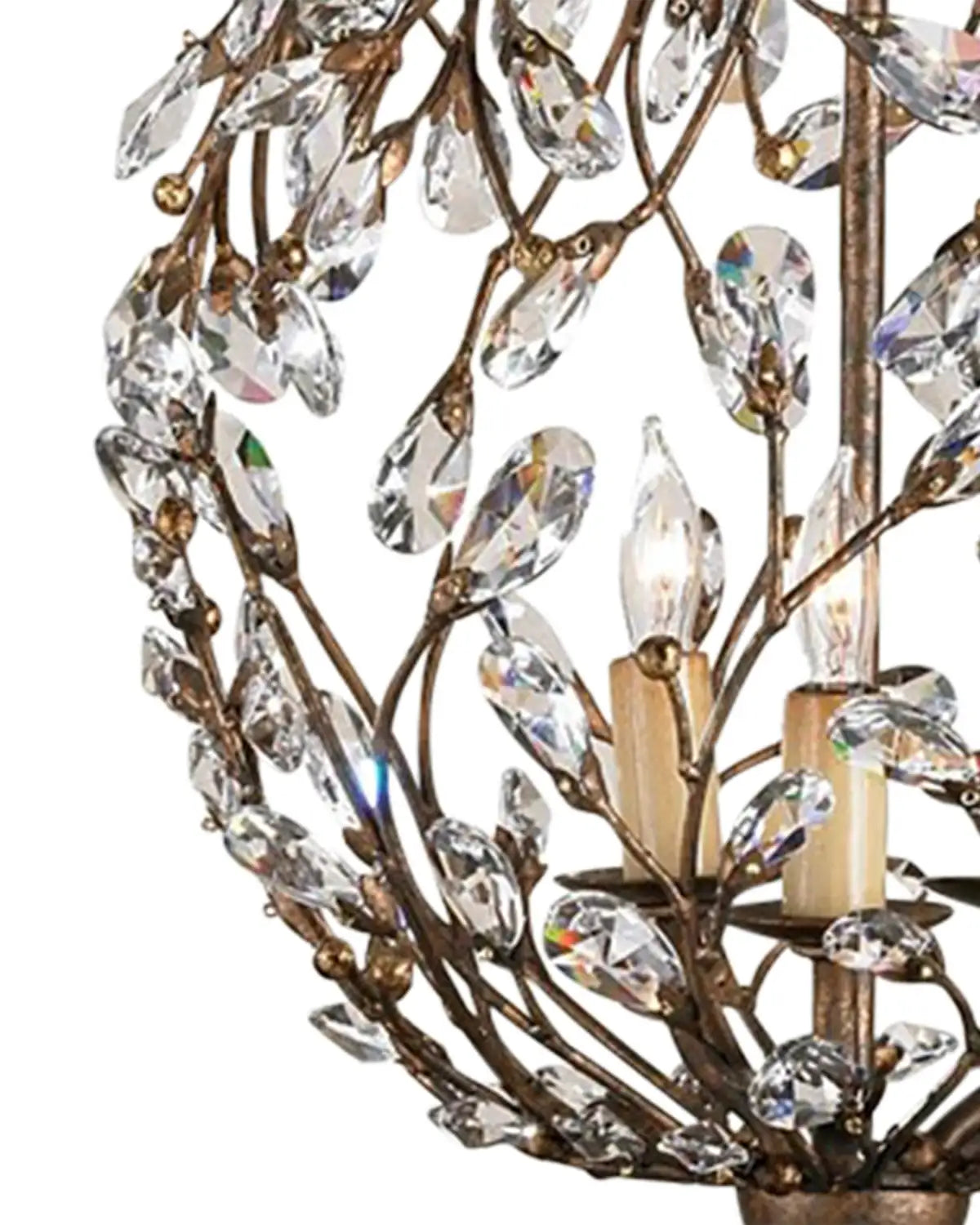 CURREY & COMPANY, CRYSTAL BUD ORB CHANDELIER, CHANDELIER LIGHT