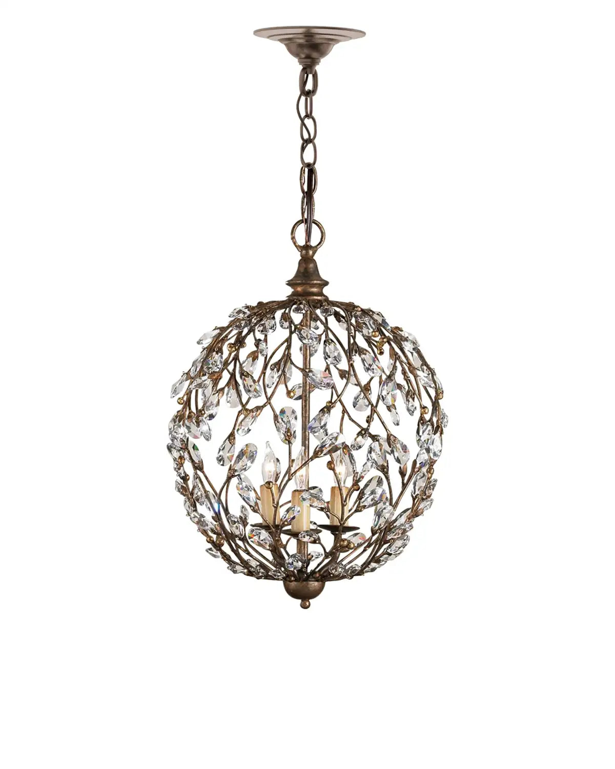 CURREY & COMPANY, CRYSTAL BUD ORB CHANDELIER, CHANDELIER LIGHT