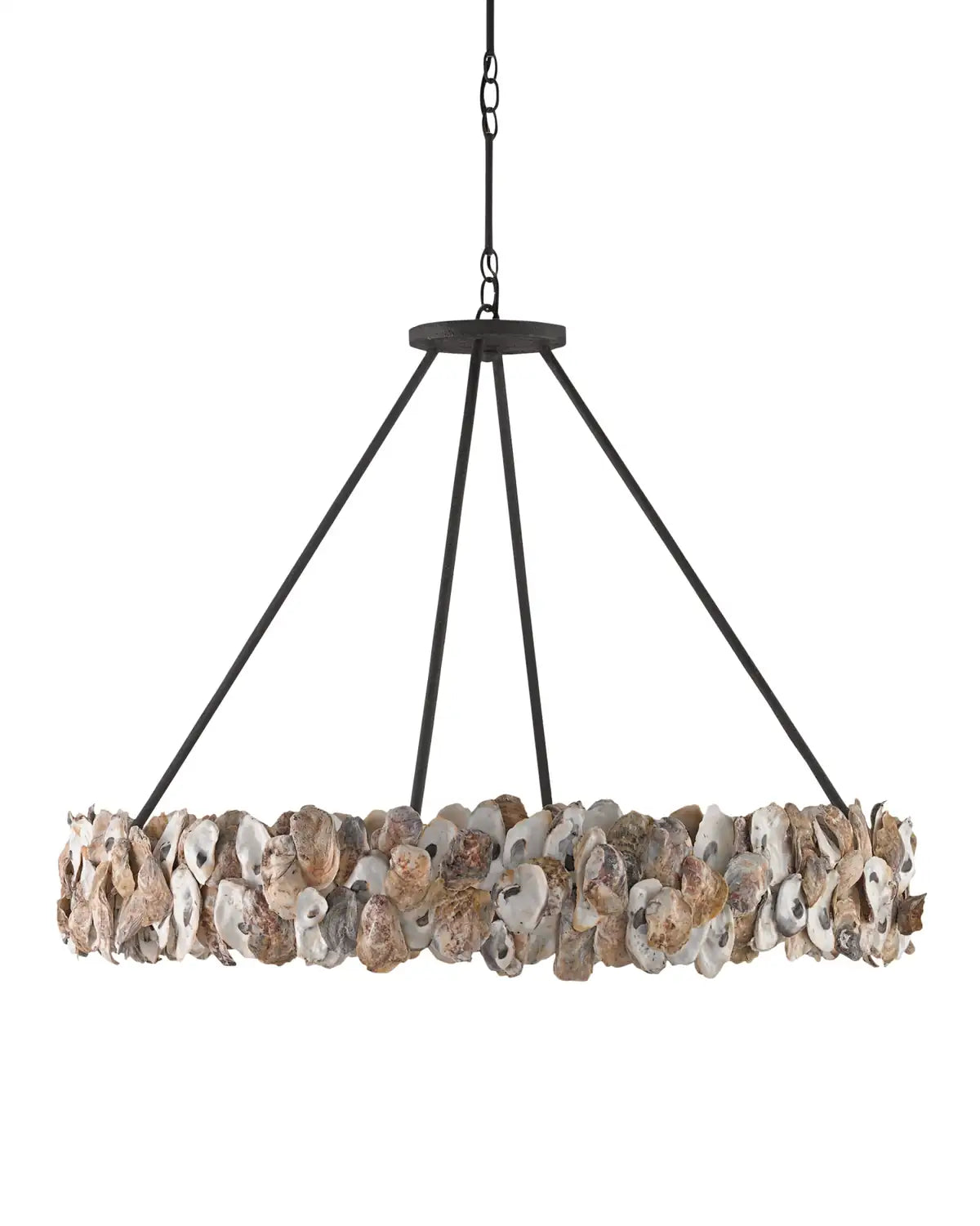 CURREY & COMPANY, OYSTER SHELL CHANDELIER, CHANDELIER LIGHT
