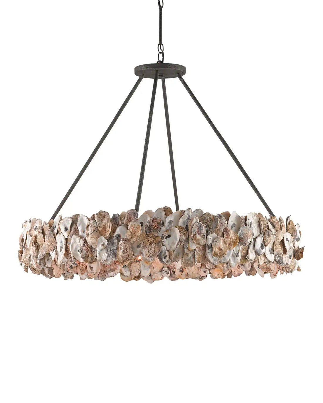 CURREY & COMPANY, OYSTER SHELL CHANDELIER, CHANDELIER LIGHT