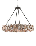 CURREY & COMPANY, OYSTER SHELL CHANDELIER, CHANDELIER LIGHT