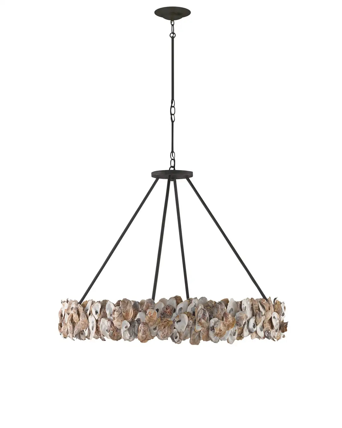 CURREY & COMPANY, OYSTER SHELL CHANDELIER, CHANDELIER LIGHT