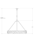 CURREY & COMPANY, OYSTER SHELL CHANDELIER, CHANDELIER LIGHT