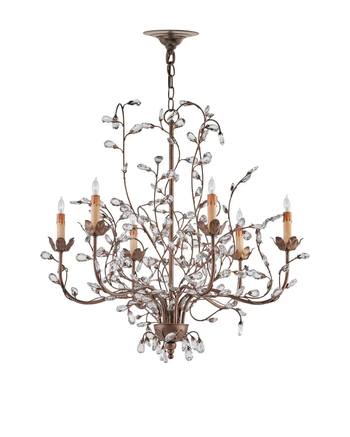 CURREY & COMPANY, CRYSTAL BUD CHANDELIER, CHANDELIER LIGHT