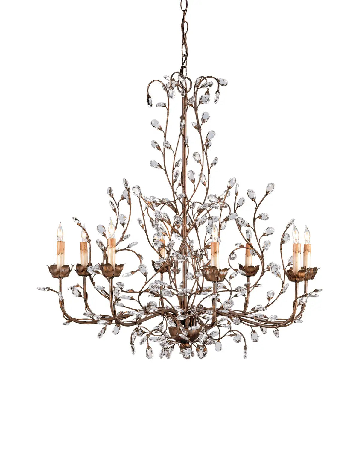 CURREY & COMPANY, CRYSTAL BUD CHANDELIER, CHANDELIER LIGHT