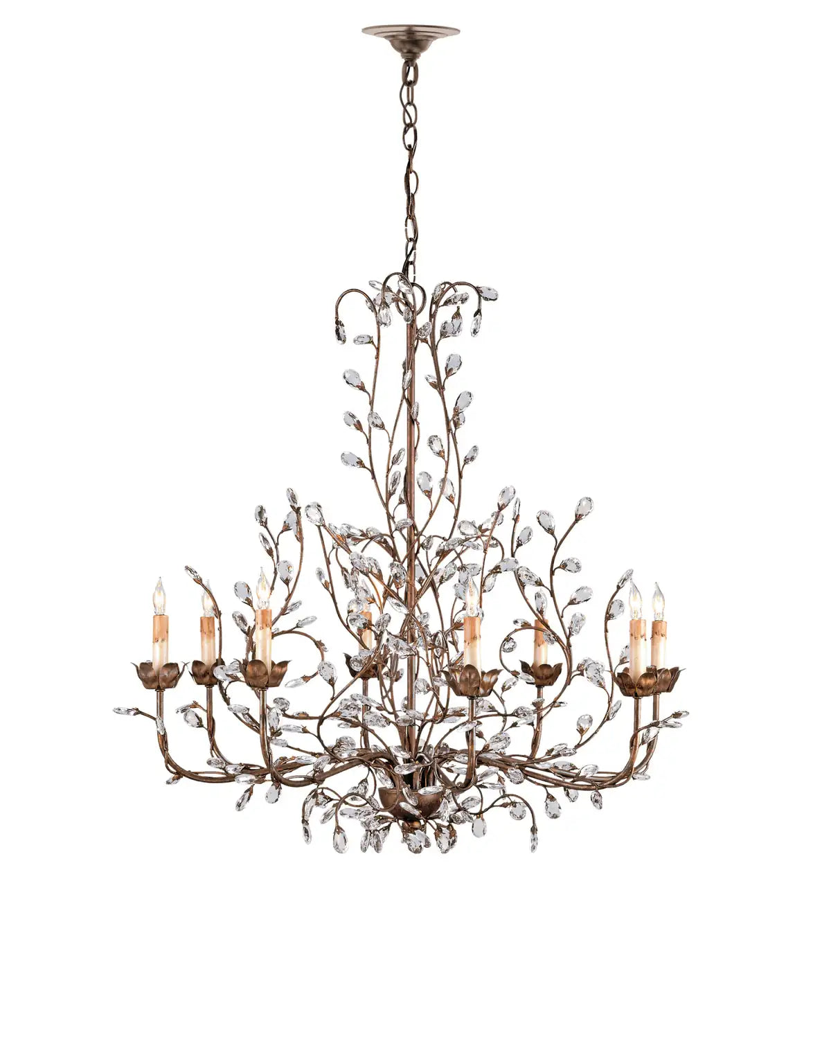 CURREY & COMPANY, CRYSTAL BUD CHANDELIER, CHANDELIER LIGHT
