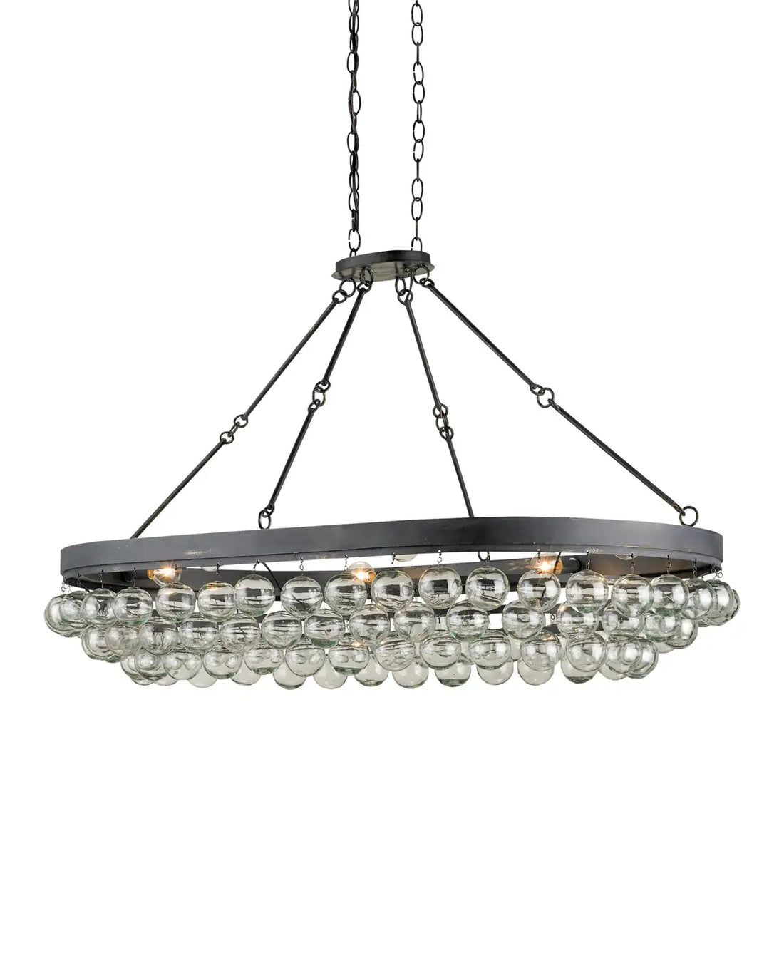 CURREY & COMPANY, BALTHAZAR OVAL CHANDELIER, CHANDELIER LIGHT