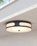 CURREY & COMPANY, SWALE OUTDOOR FLUSH MOUNT, FLUSH MOUNT CEILING LIGHTS