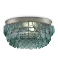 CURREY & COMPANY, BRAITHWELL RECYCLED GLASS FLUSH MOUNT, FLUSH MOUNT CEILING LIGHTS