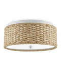 CURREY & COMPANY, COLCHESTER RAFFIA FLUSH MOUNT, FLUSH MOUNT CEILING LIGHTS