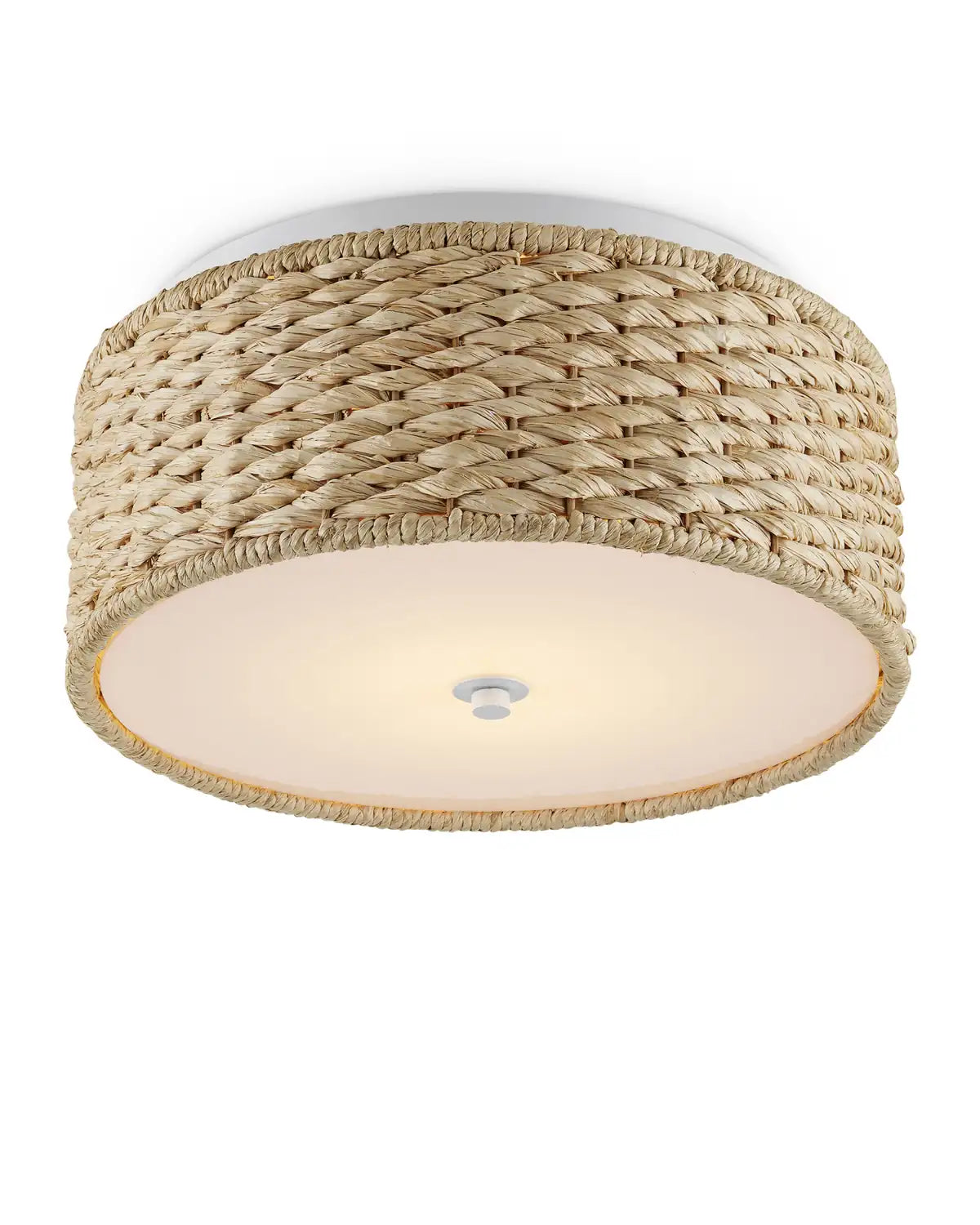 CURREY & COMPANY, COLCHESTER RAFFIA FLUSH MOUNT, FLUSH MOUNT CEILING LIGHTS